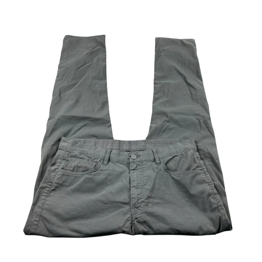 Faherty‎ Gray Performance Flat Front Lightweight Pant Size 33x33